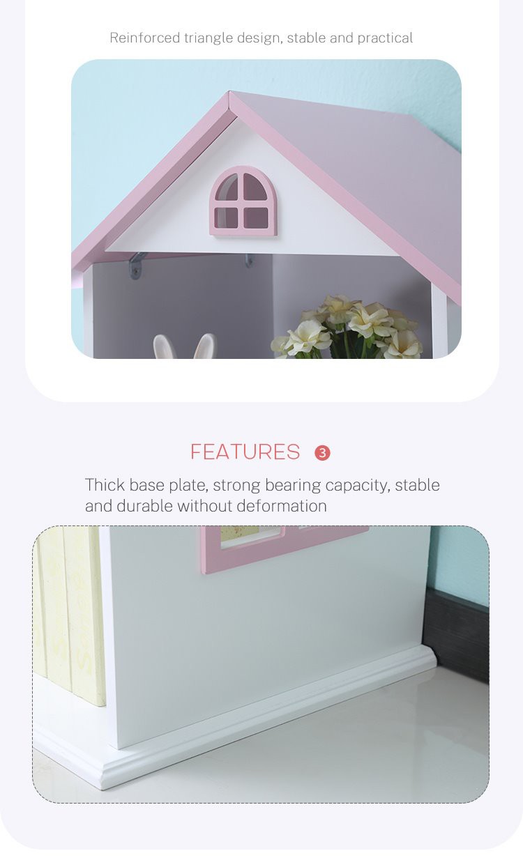 White dollhouse kids bookshelf (7) White dollhouse kids bookshelf (7)