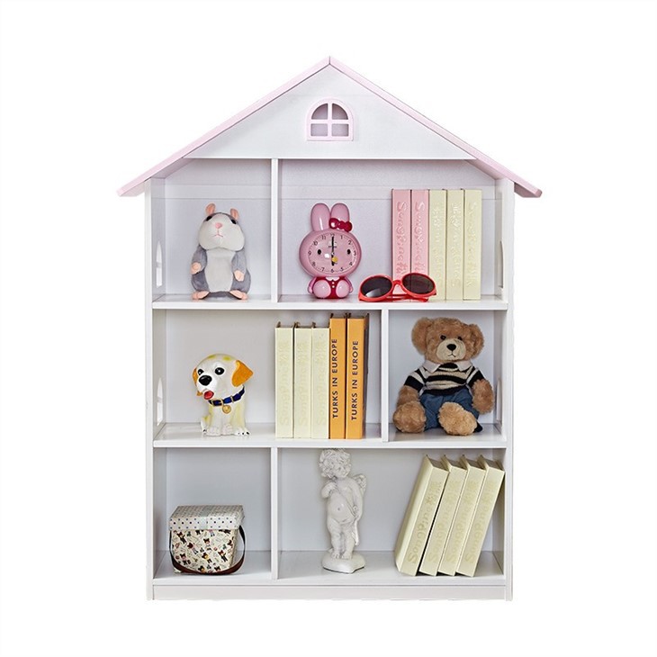 Pink Dollhouse Bookcase